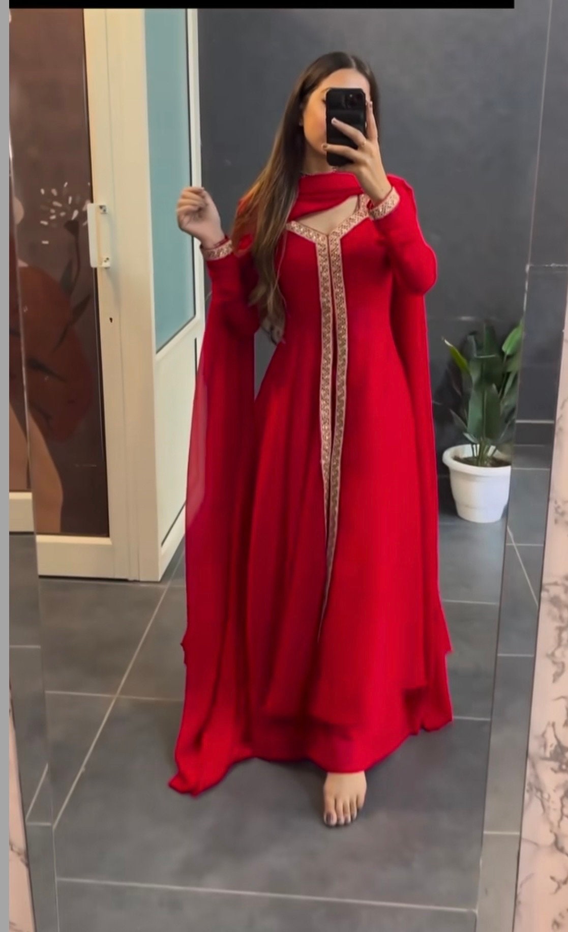 Simple plain shop salwar suit