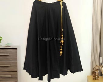 Black tafetta Lehenga Skirt ready to wear skirts only  custom stitched made to measure outfit for women girls party wear ethnic dress
