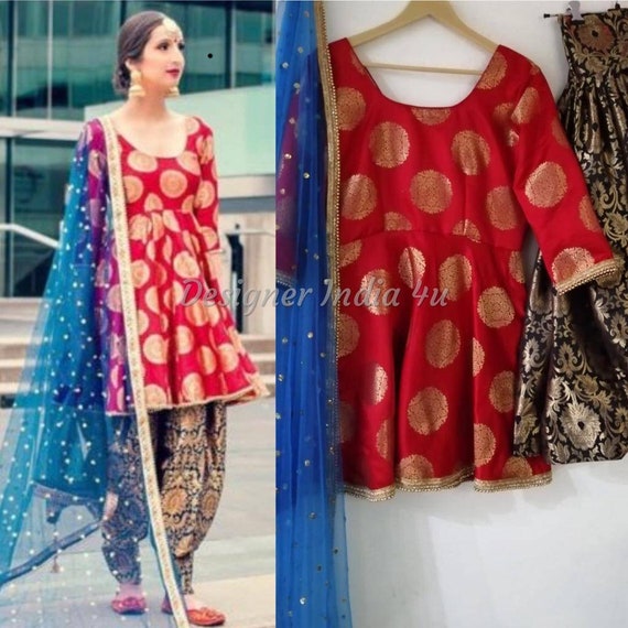Prime Print Work Designer Patila Salwar Suit | Patiyala dress, Velvet dress  designs, Ladies salwar kameez