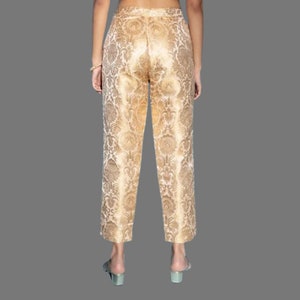 Banarasi Gold Brocade Slim Pant for Women image 4