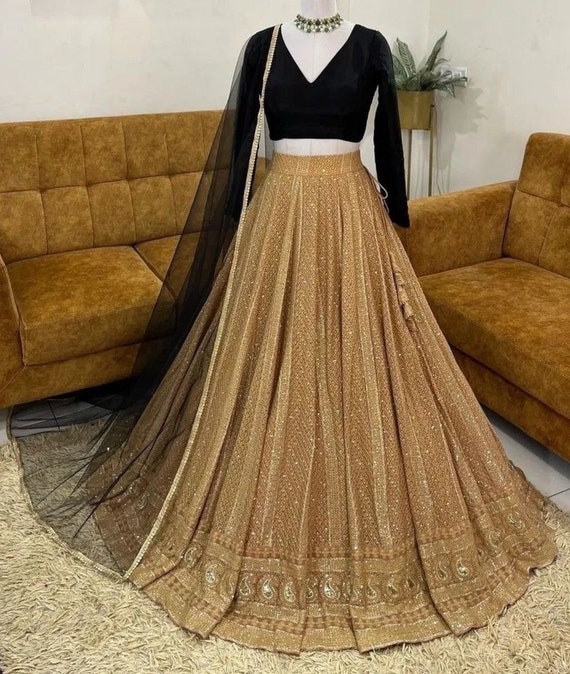 Gold lengha top sale