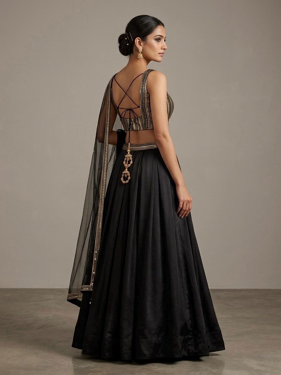 Indian Black Gown