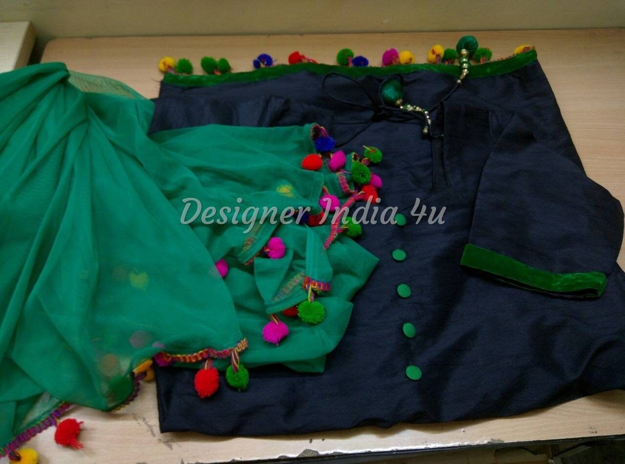 Pom pom punjabi suits cheap