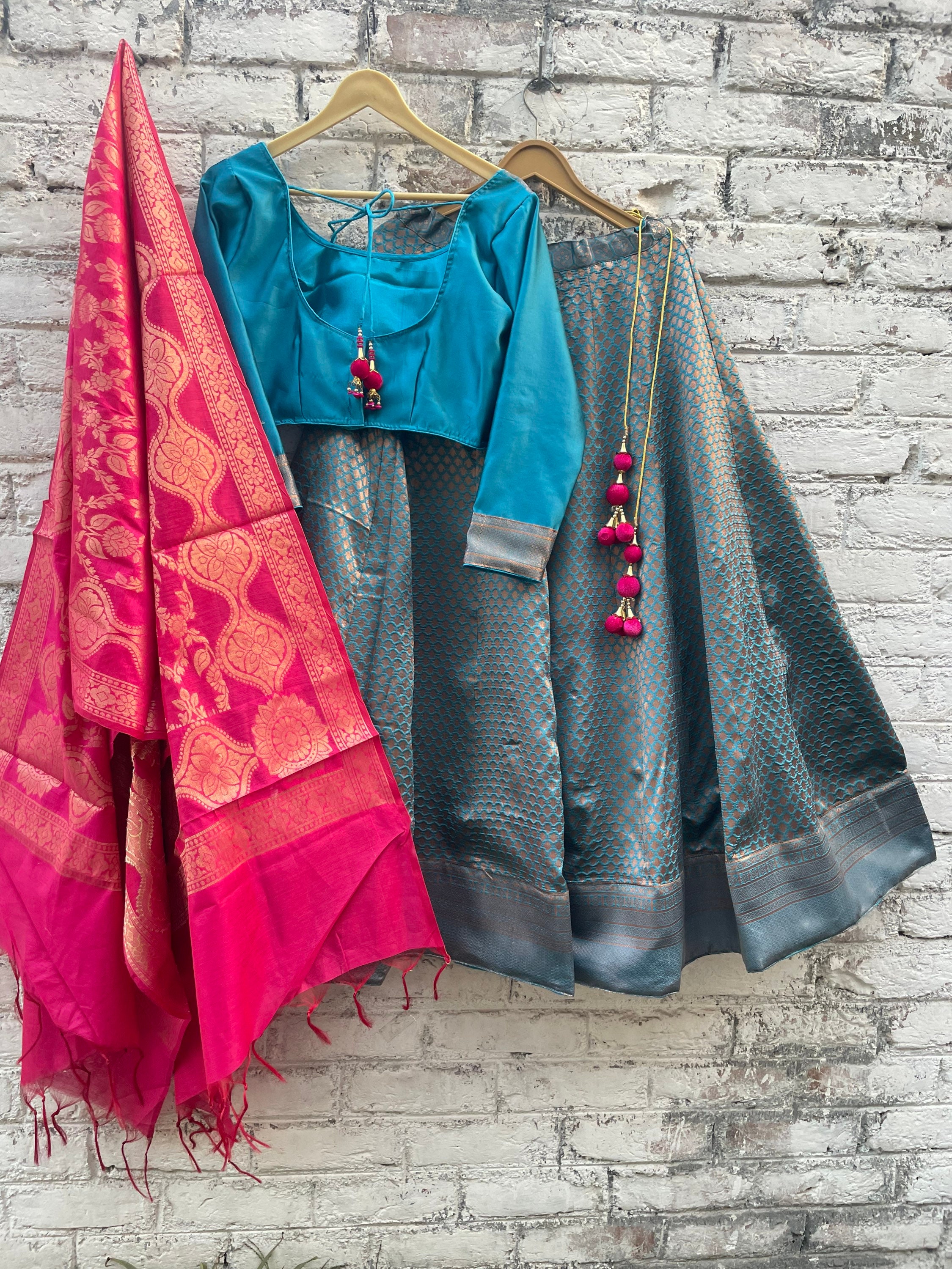Banarasi lehenga choli mit dupatta Indisches Hochzeitsgast Outfit Etsy