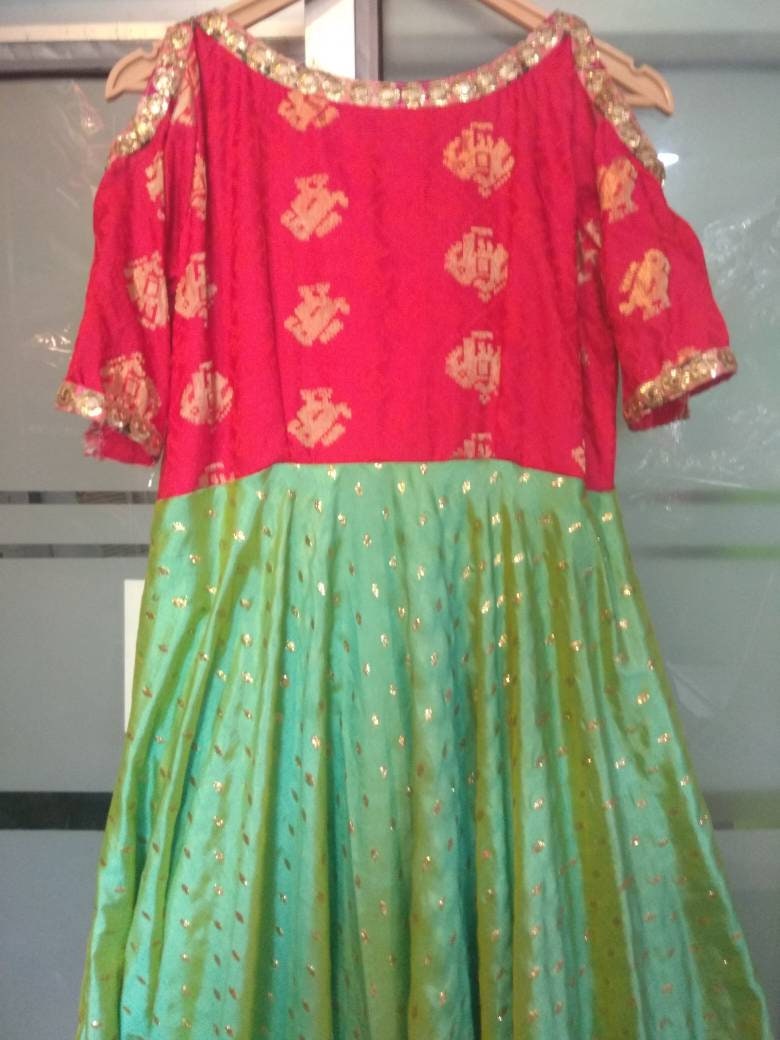 Designer Kameez Top Gown Indian Pakistani Ethnic Cold Shoulder | Etsy