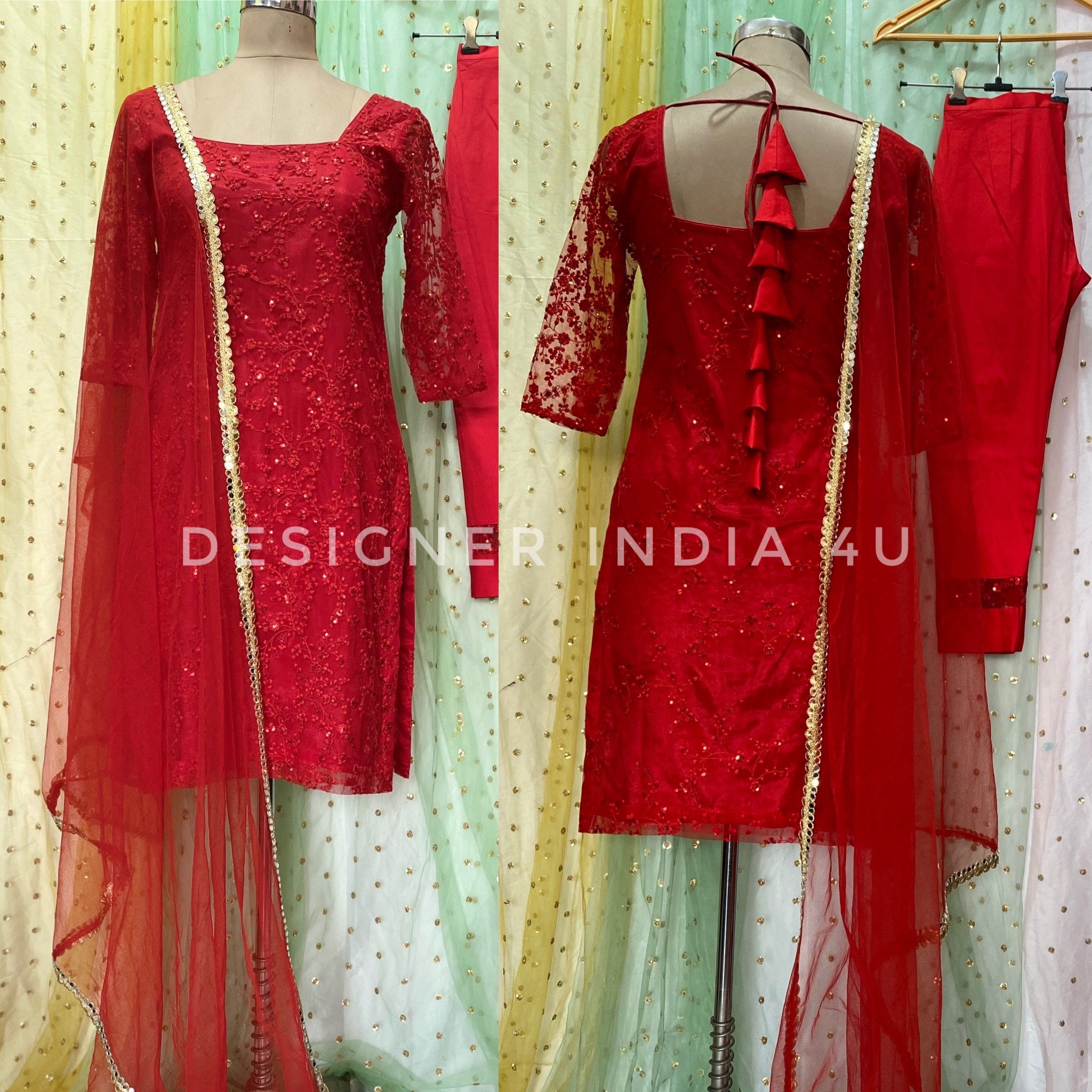 Punjabi Suits With Heavy Dupatta | Maharani Designer Boutique