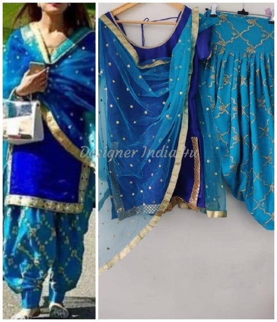 blue suit punjabi