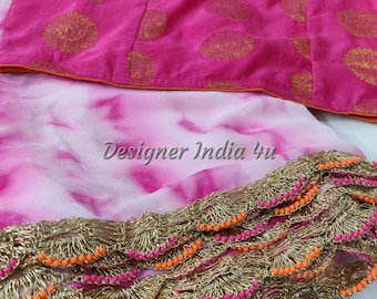 Tie Dye Saree Blouse for Women