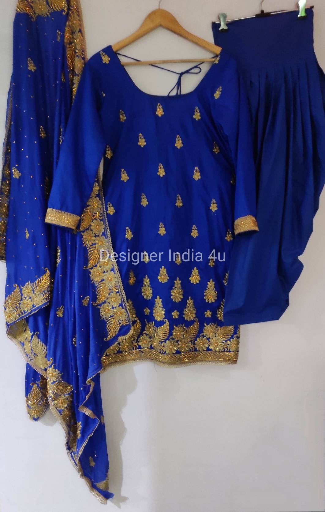 Designer Salwar Kameez Suit Custom Stitched Blue Color Punjabi - Etsy