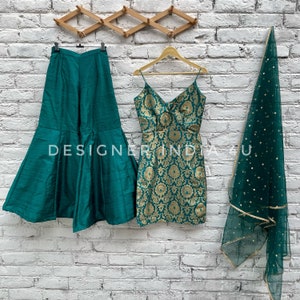 Personalized sharara with banarasi kurti for women ready to wear Indian outfit - Made to measure outfit