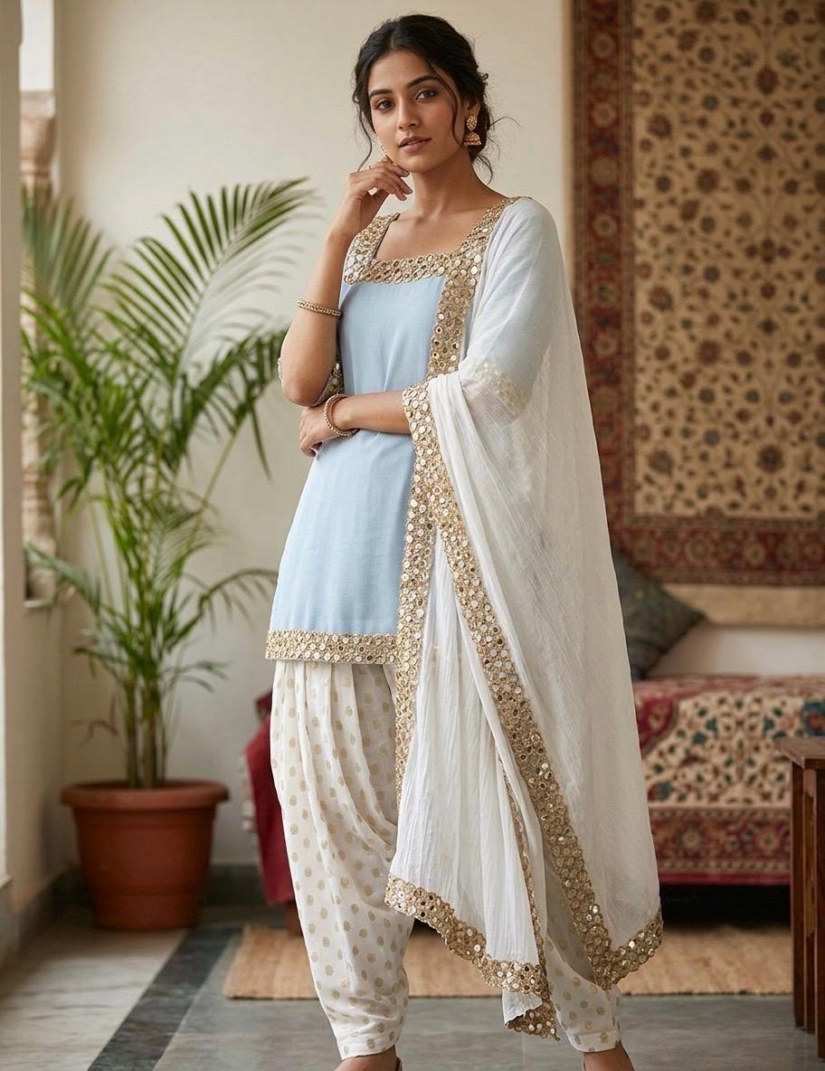 Indian Designer Punjabi Salwar Kameez Party Dress Custom Size