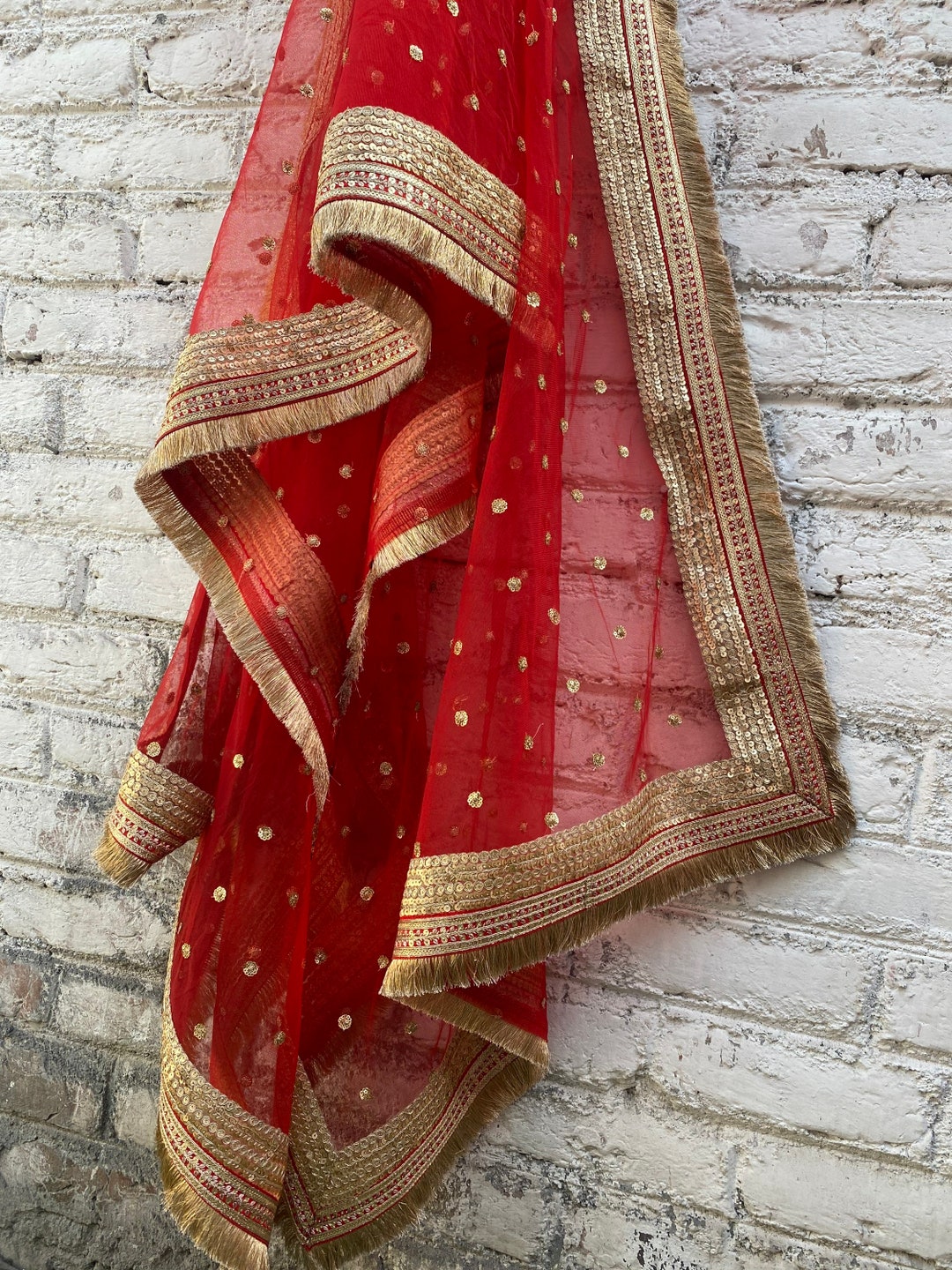 themilestocks TMS Woman s Embellished Net Dupatta Scarf