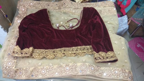 Saree Indiano Sari Designer Seta Pakistano indossare Etnica camicetta Matrimonio donnacce