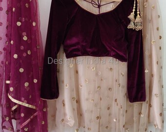 Designer Lehenga Choli, Wedding Reception Party Wear Lehenga, Stitched Lehenga Choli For Women - Made to measure outfit