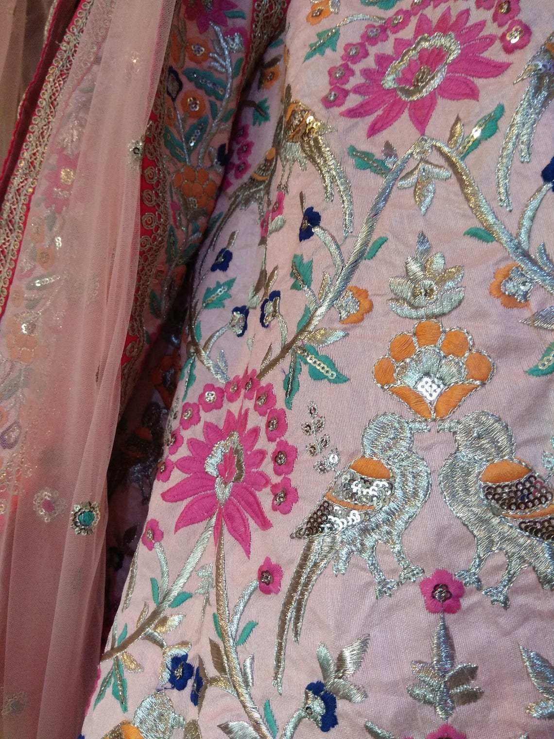 Lehenga Choli Dupatta Indian Pakistani Designer Baby Pink | Etsy
