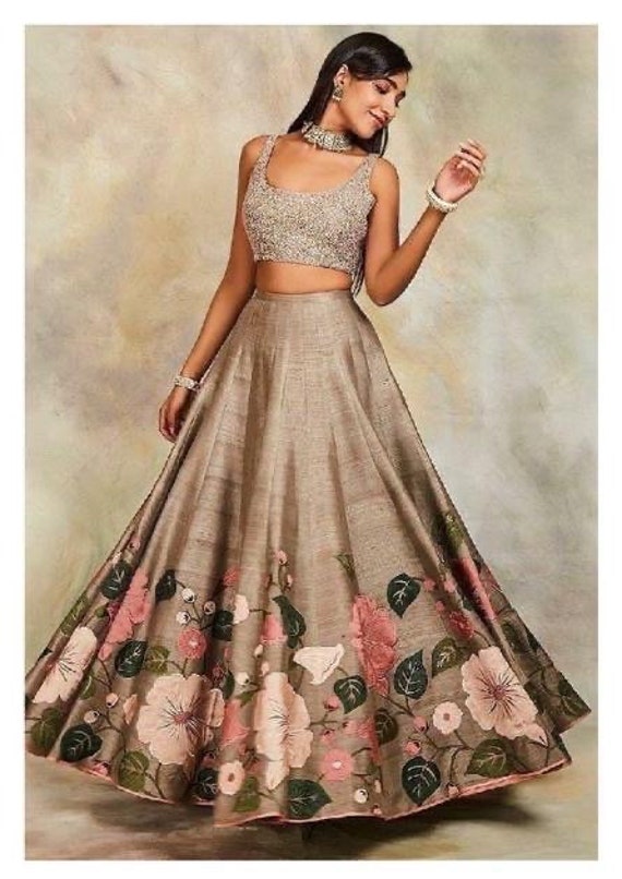 Designer Lehenga Skirt Only Ready to Wear Floral Lehengas Custom