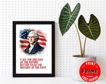 Thomas Jefferson Poster | U.S. History Classroom Décor | Easy Set Up