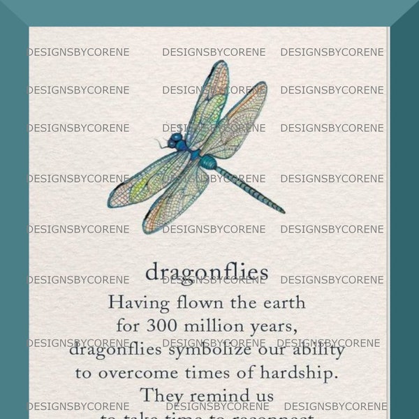 Dragonfly Verse Poem Quote Wall Art Print Wall Art Decor Tags Cards Printable Download