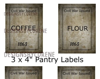 Civil War Labels | Etsy Ireland