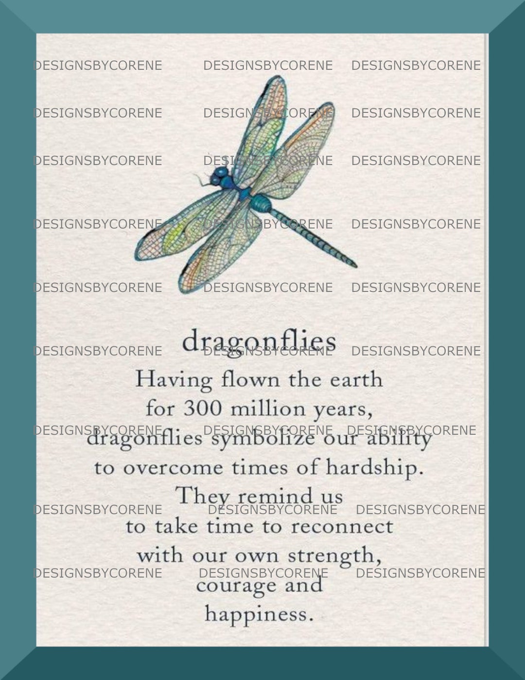 Dragonfly Verse Poem Quote Wall Art Print Wall Art Decor Tags
