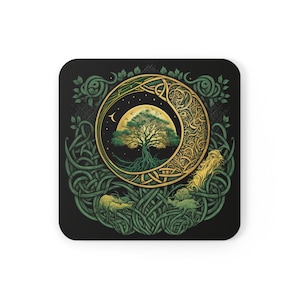 Witchy Vibes at Tea Time - Bring some magic to your tea or coffee time with our original Celtic-inspired coasters set.