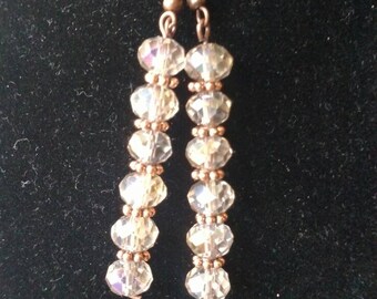 Anti copper and Czech glass beads