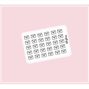 Carta Happy mail Mini Hoja Planificador de pegatinas