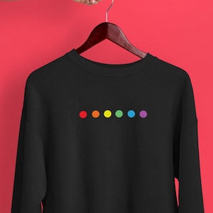 Rainbow Dots Sweatshirt, Gay Pride Sweatshirt, Gay Sweatshirt, Pride Shirt, LGBT-shirt, Pride Shirt, Pride, Gay Pride Shirt, Lesbisch shirt