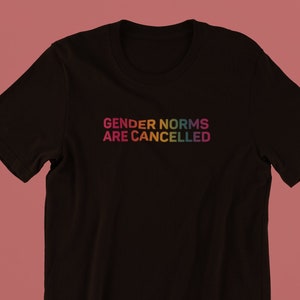 Gender Norms Are Cancelled Shirt, Nonbinary, Queer Shirt, Anti Gender Shirt, Nonbinary Shirt, LGBTQ Shirt, Gay Shirt, Queer Shirt, Lesbian