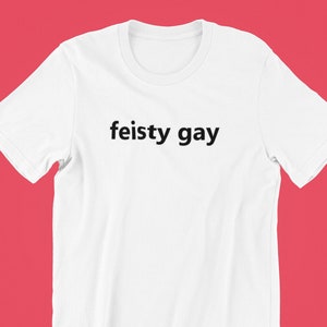 Feisty Gay Shirt , Funny Gay Pride Shirt , Cute Gay Shirt , Cute Shirt for Pride , Lesbian Shirt , Lesbian Pride Shirt , Shirt for Lesbian