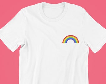 Gay Pride Small Rainbow Shirt, Gay Shirt, Pride Shirt, LGBT Shirt, Pride Shirt, Pride, Gay Pride T-Shirt, Lesbian Shirt, Queer Shirt