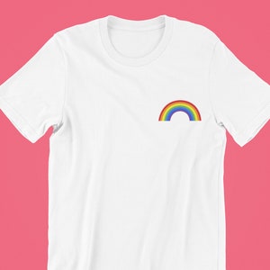 Gay Pride Small Rainbow Shirt, Gay Shirt, Pride Shirt, LGBT Shirt, Pride Shirt, Pride, Gay Pride T-Shirt, Lesbian Shirt, Queer Shirt