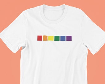 Rainbow Squares Shirt, Gay Shirt, Pride Shirt, LGBT Shirt, Pride Shirt, Pride, Gay Pride T-Shirt, Lesbian Shirt, Queer Shirt, Lesbian