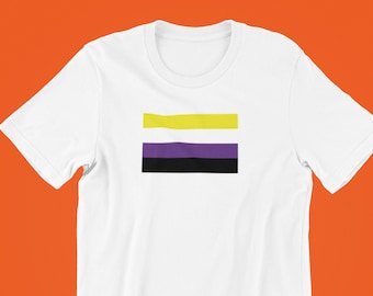 Camisa de bandera no binaria, Camisa de orgullo no binaria, Camisa no binaria, Regalo no binario, Bandera no binaria T, Camisa, Camiseta de orgullo no binario, Camisa