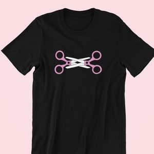 Camisa do orgulho lésbico em tesoura, camisa lésbica engraçada, camisa lésbica, camisa do orgulho lésbico, presentes para meninas queer, camisa LGBTQ, camisa do orgulho