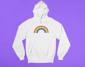 Felpa con cappuccio arcobaleno, Felpa con cappuccio Gay Pride, Camicia Gay, Camicia Pride, Camicia LGBT, Camicia Pride, Pride, T-Shirt Gay Pride, Camicia lesbica, Camicia queer