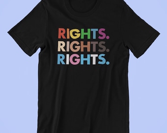 Rechten Shirt, Gay Rights Shirt, Trans Rechten Shirt, Mensenrechten Shirt, Gay Pride Shirt, Ally Shirt, LGBT Ally Shirt, LGBT Rights Shirt