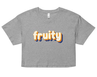 Fruitige Crop Top, Gay Pride Crop Top, Funny Gay Crop Top, Lesbische Crop Top, Lesbian Pride Crop Top, Gay Pride Shirt, Gay Shirt, Pride Shirt