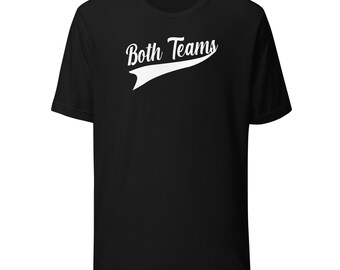 Beide teams, grappig Bi Pride-shirt, Pansexual Pride-shirt, verkrijgbaar in maten tot 5X