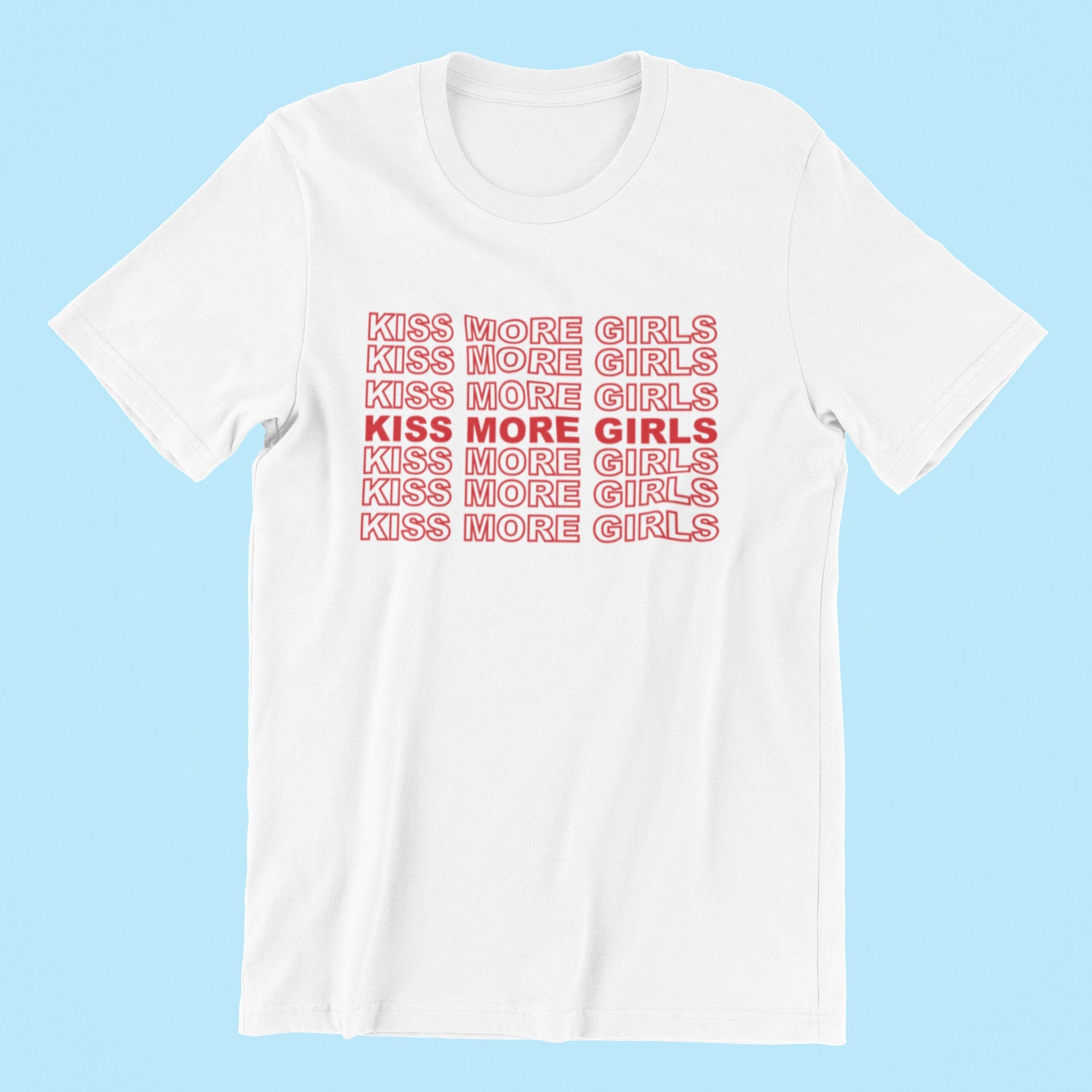 Kiss More Girls Funny Lesbian Pride T 