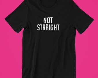 Camisa no heterosexual, Camisa del Orgullo Lésbico, Camisa del Orgullo Gay, Regalo Lésbico, Camisa Queer, Camiseta Lesbiana, Camiseta, Camisa del Orgullo LGBT, Camisa del Orgullo