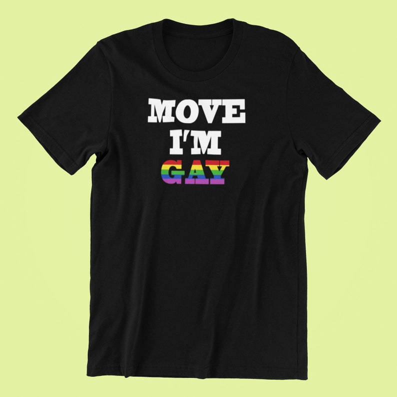 Move I'm Gay Shirt Gay Shirt, Pride Shirt, LGBT Shirt, Pride Shirt, Pride, Gay Pride T-Shirt, Lesbian Shirt, Queer Shirt, Lesbian, LGBTQ image 1