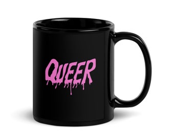 Spooky Pink Queer Mug, Queer Mug, Pride, Gay Pride, Gay Pride Mug, LGBT Pride, Lesbian Pride, LGBTQ Pride Mug, LGBT Mug, Lesbian Mug