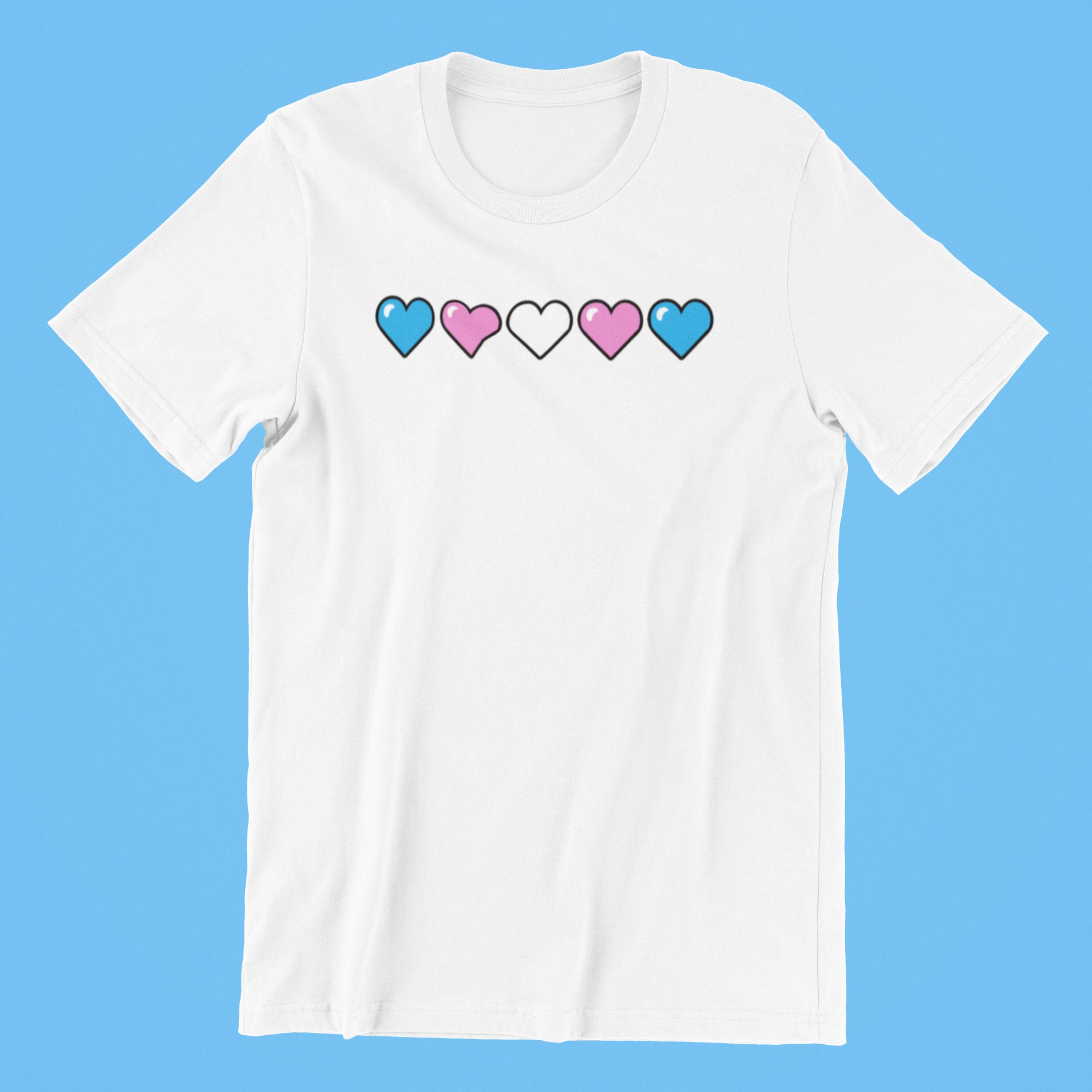 Trans Pride Hearts Shirt Trans Pride 