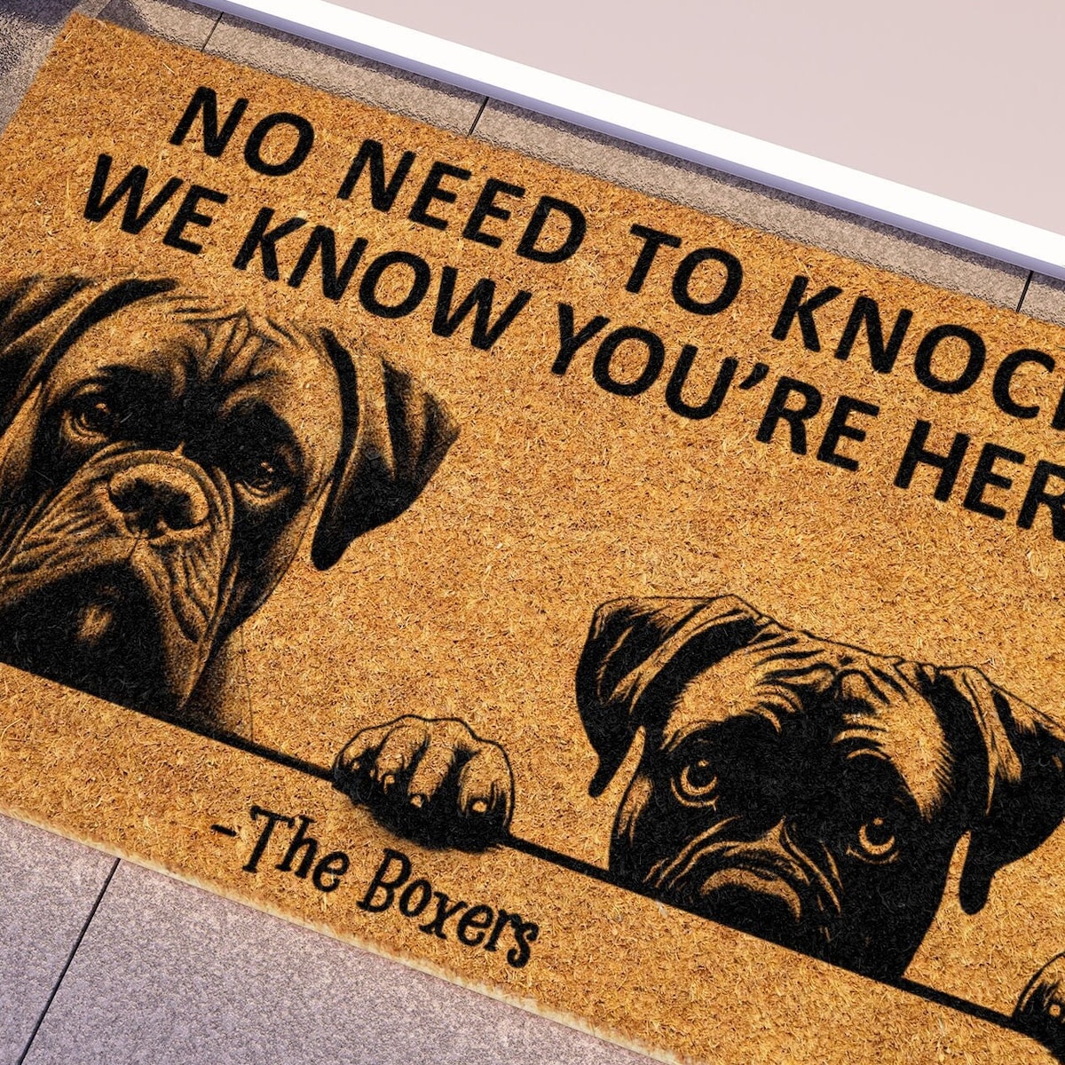 Boxer Doormat, the Boxer Door Mat, No Need to Knock Boxer Doormats, Welcome Funny Doormats, Boxers Welcome Mats, Dog Breed Coir Mats S893 - Etsy