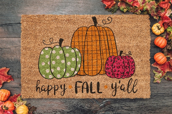 Rubber-Cal Fall Colors 18 in. x 30 in. A Welcome Fall Doormat