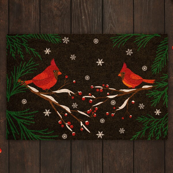 Cardinal Door Mat Etsy