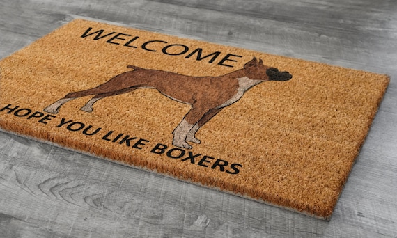 Welcome Mat, Boxer Dog