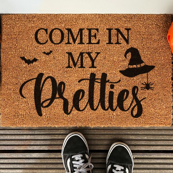 Halloween Door Mat Etsy