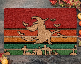 Halloween Witch, Coir Door Mat, Welcome Mat, Front Door Mat, Outdoor Mats, Funny Doormat, Fall Welcome Mats, Coir Mats